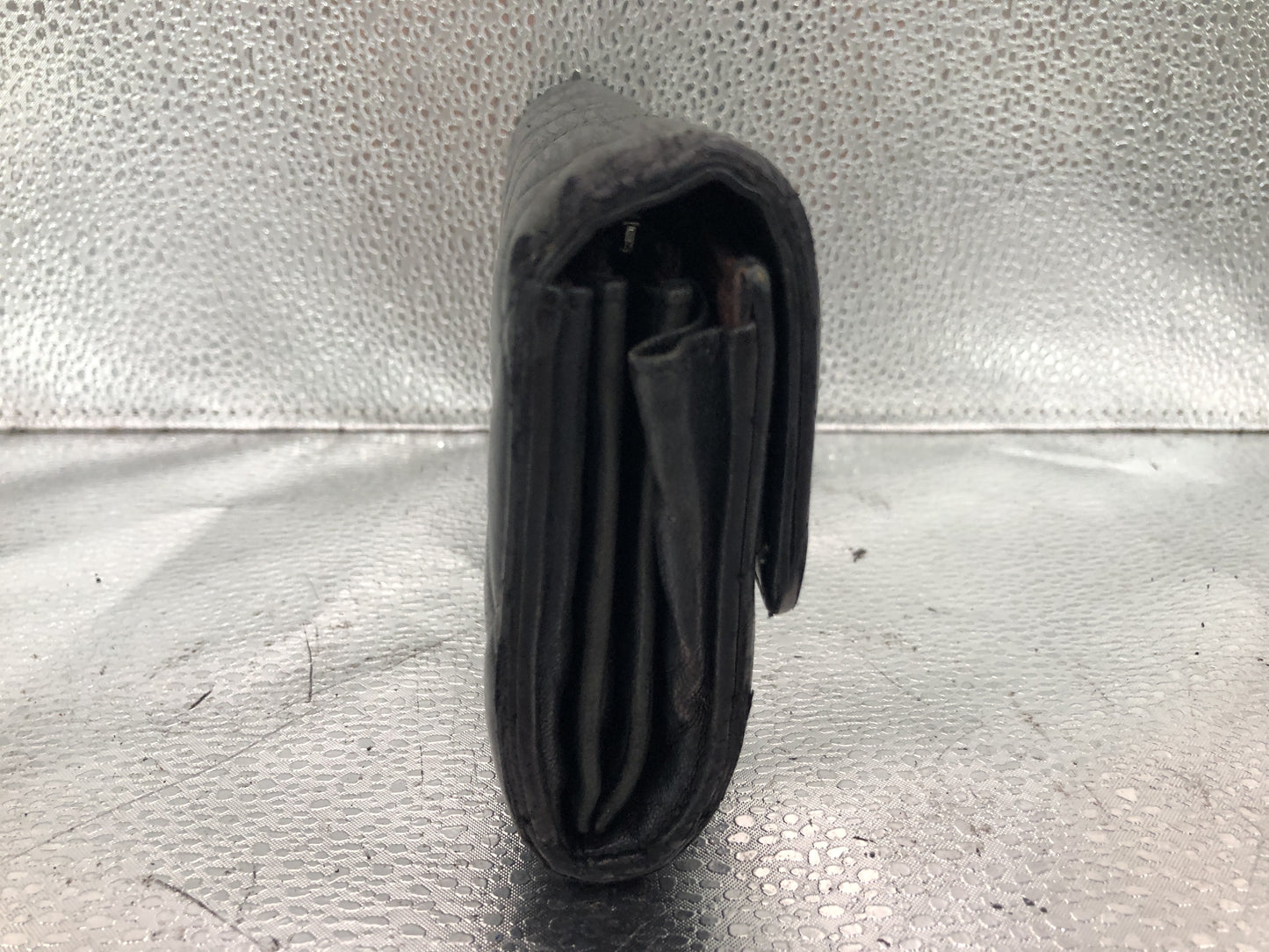 CHANEL Matlasse Flap Long Wallet with Seal 21486586 Lambskin Black Wallet