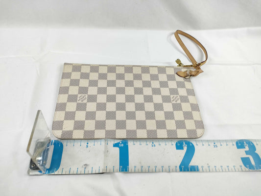 LOUIS VUITTON Damier Azure Louis Vuitton Neverful Pouch Only Pouch
