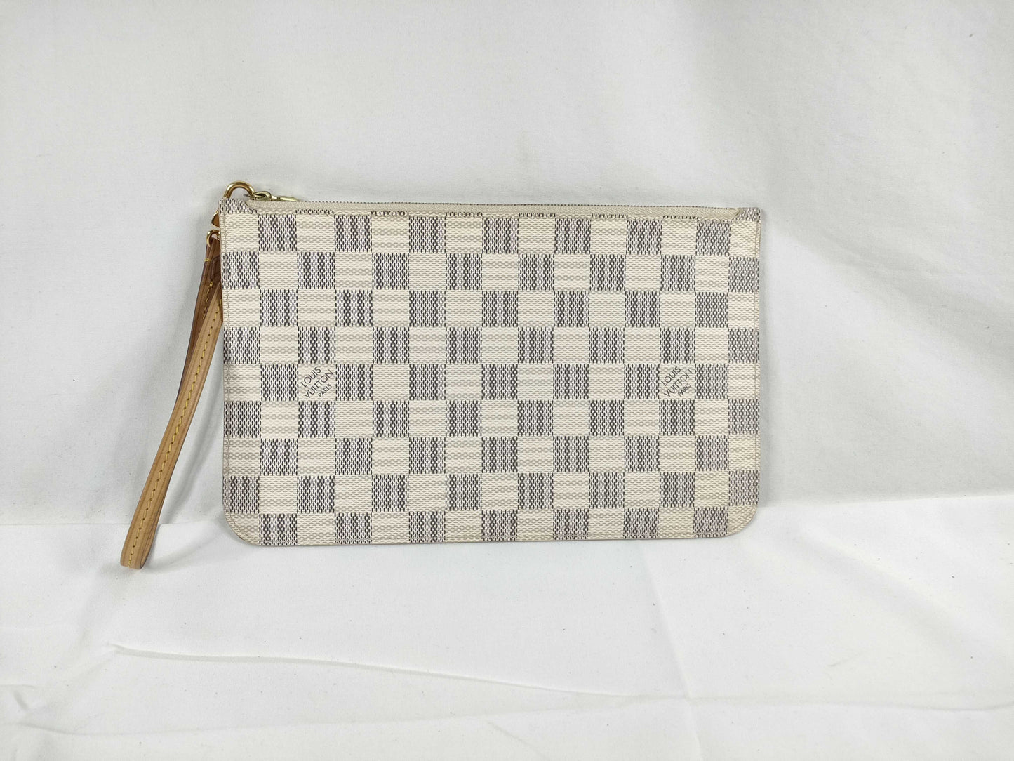 LOUIS VUITTON Damier Azure Louis Vuitton Neverful Pouch Only Pouch