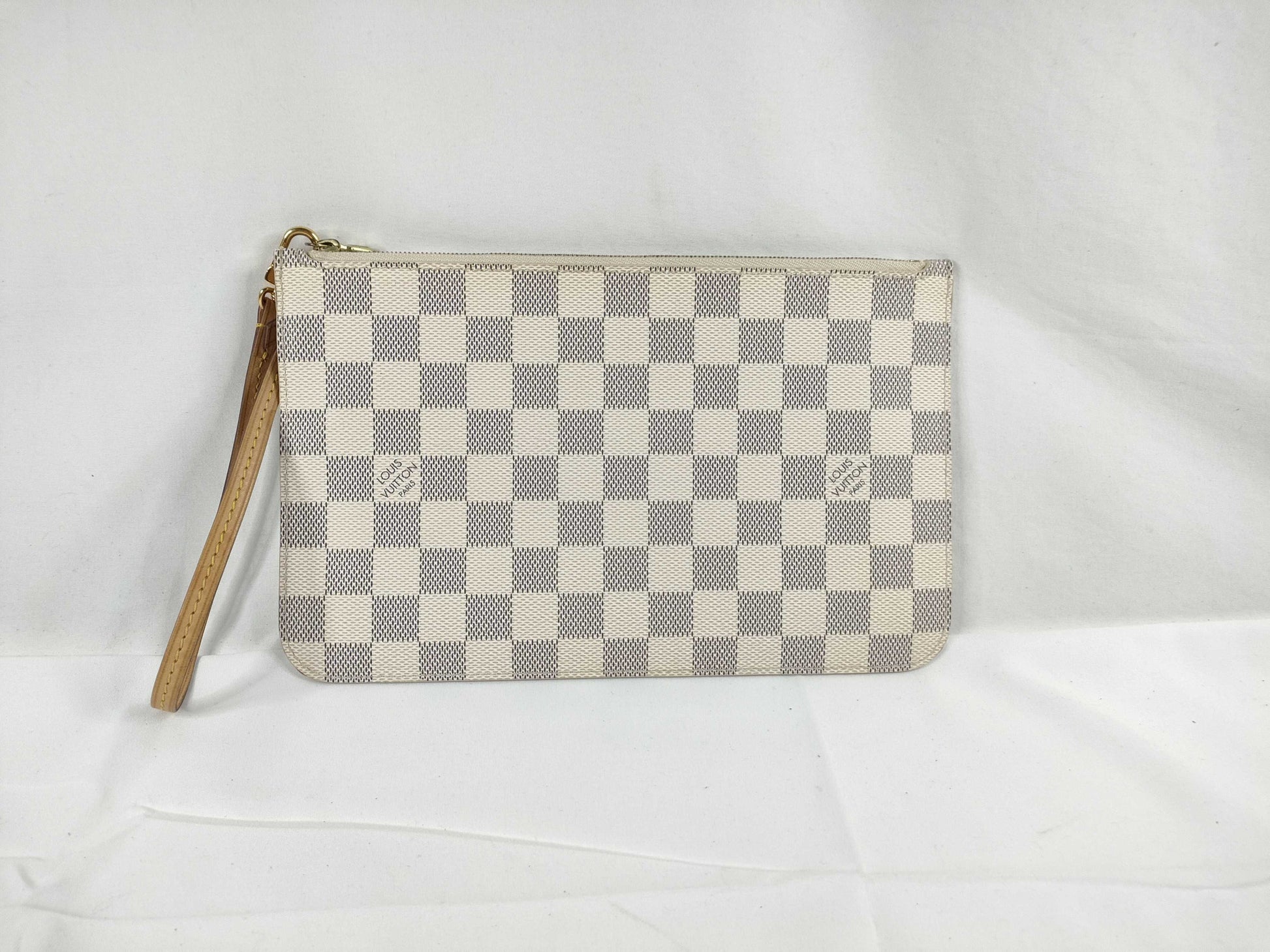 LOUIS VUITTON Damier Azure Louis Vuitton Neverful Pouch Only Pouch