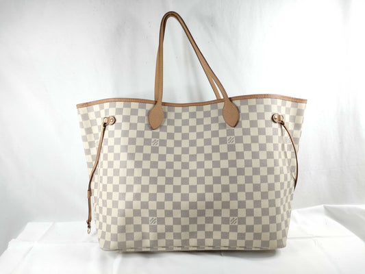 LOUIS VUITTON Damier Azure Louis Vuitton Neverful Azure Shoulder Bag