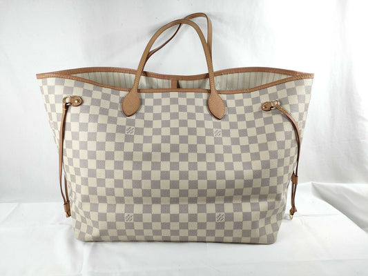 LOUIS VUITTON Damier Azure Louis Vuitton Neverful Azure Shoulder Bag