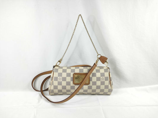 LOUIS VUITTON Damier Azure Louis Vuitton EVA Azure Shoulder Bag