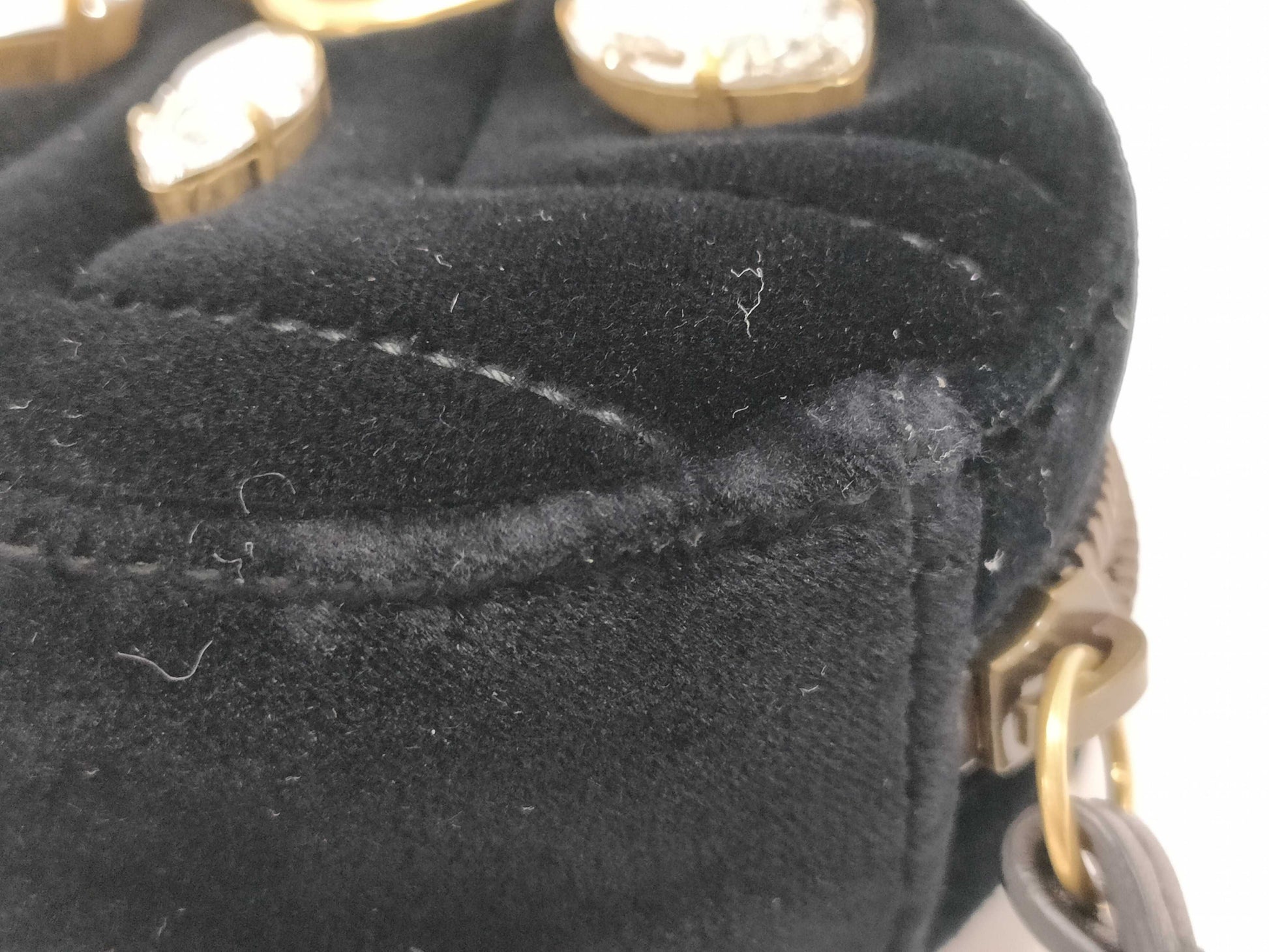 GUCCI GUCCI GG Marmont Velour Waist Bag Bag