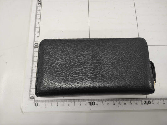 GUCCI GUCCI Double G Zip Around Leather Long Wallet