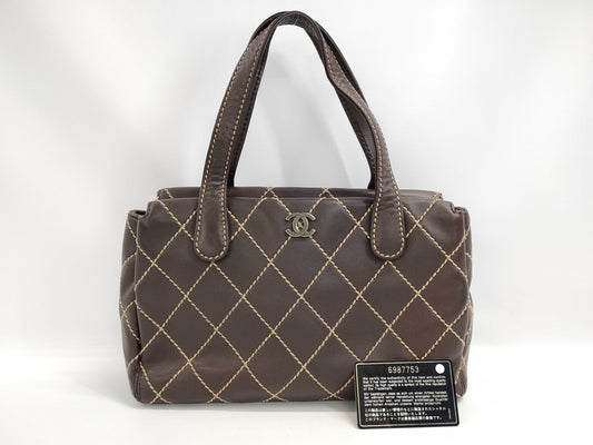 CHANEL Wild Stitch Mini Boston Bag No. 6