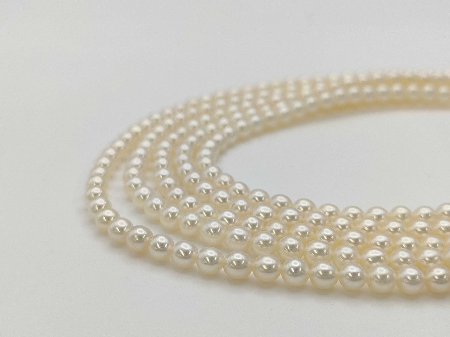 TASAKI Semi Round Pearl Diameter Approx. 4.0-4.3mm SV 54.1g Necklace