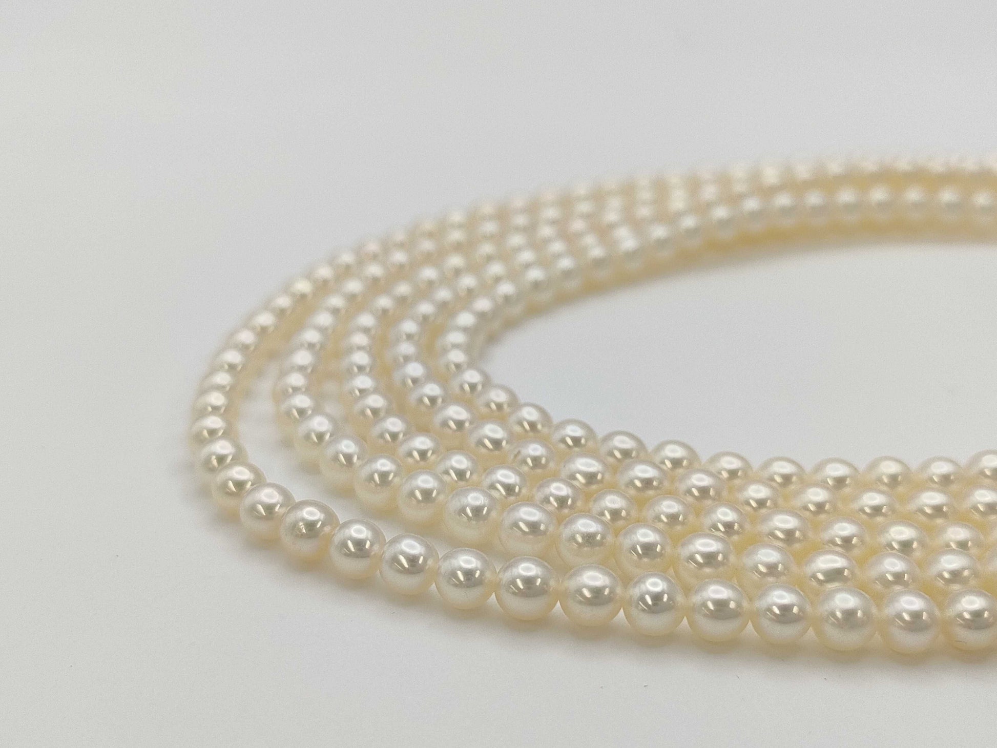 TASAKI Semi Round Pearl Diameter Approx. 4.0-4.3mm SV 54.1g Necklace