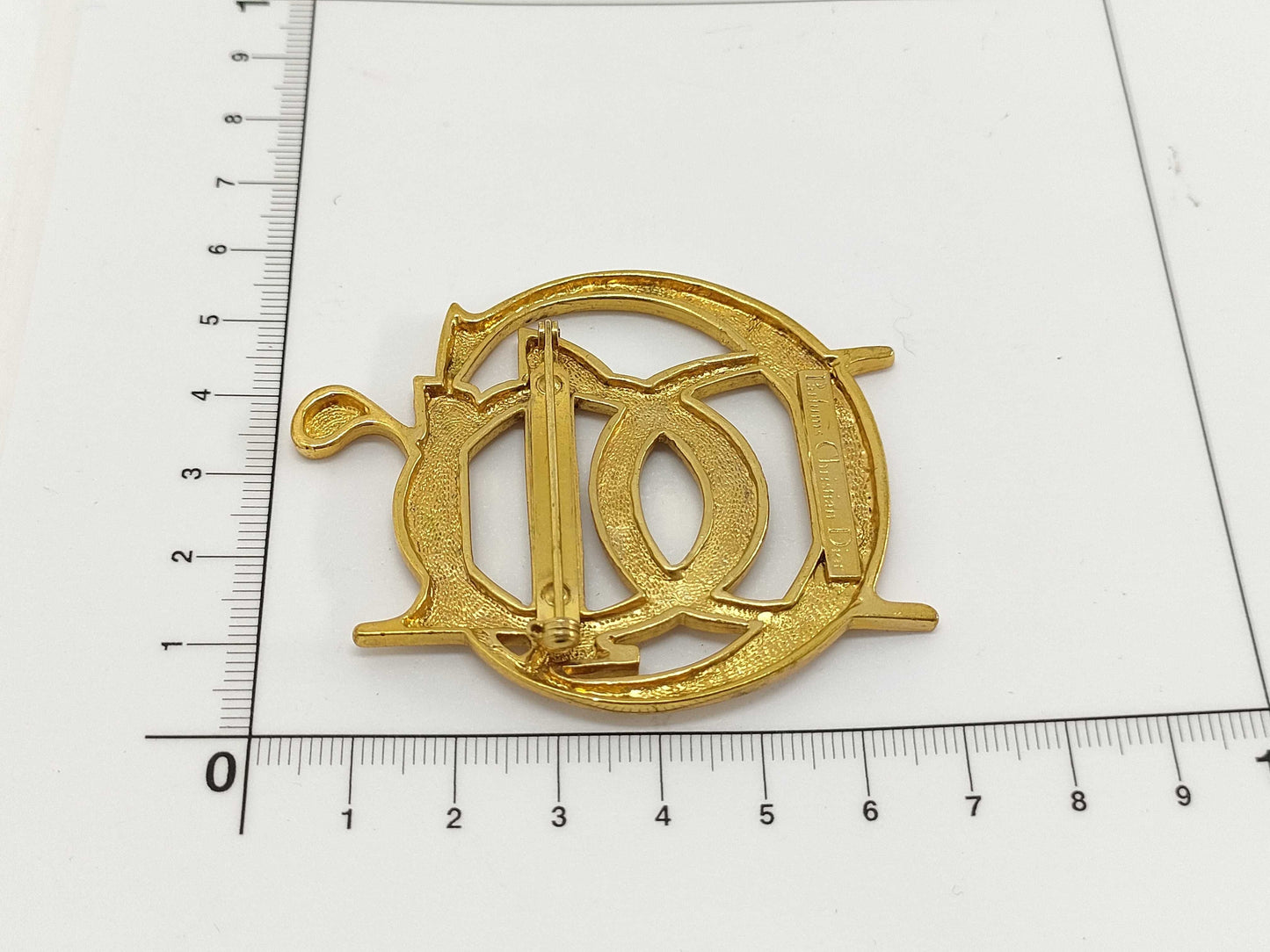 Dior Christian Dior Brooch GP Gold Brooch