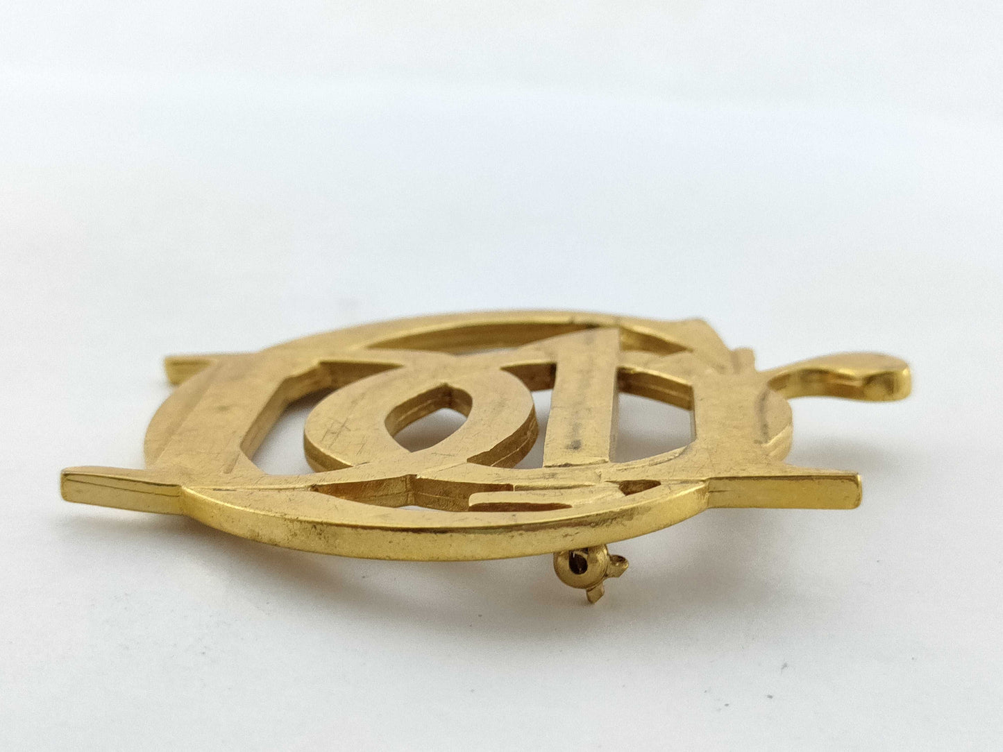 Dior Christian Dior Brooch GP Gold Brooch