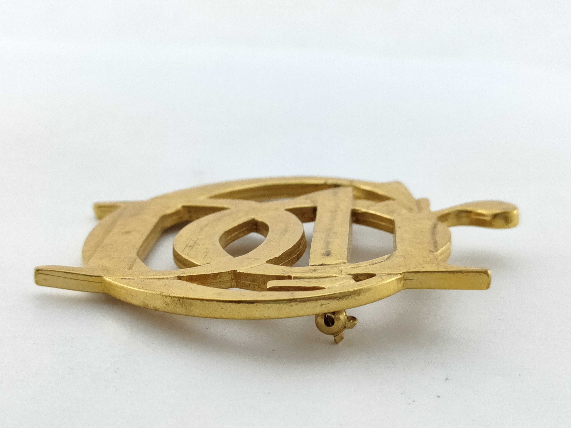 Dior Christian Dior Brooch GP Gold Brooch