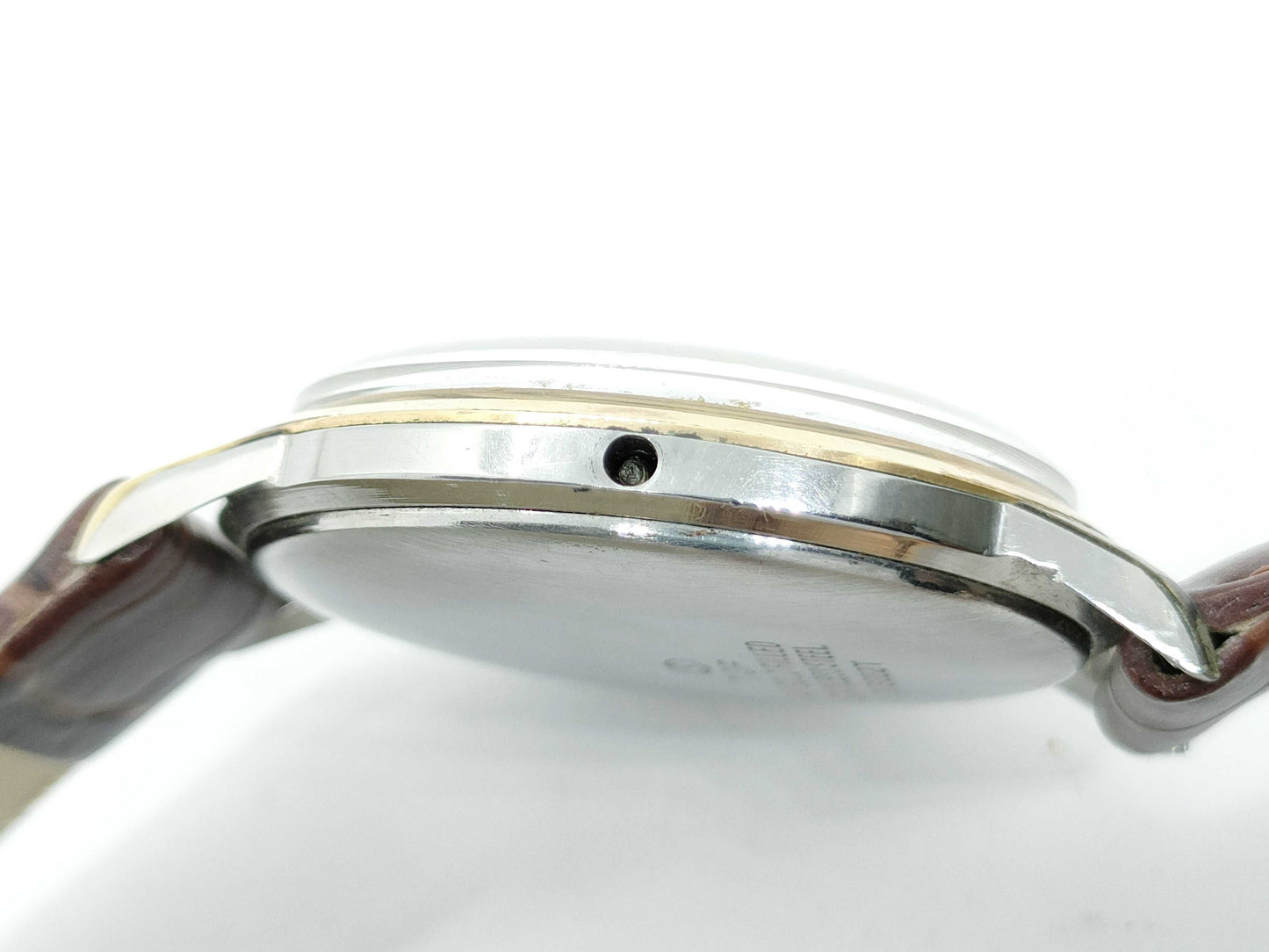 N13022T GP/SS/Leather/Hand-wound White Dial Malfunctioning Current Condition Boys' Watch