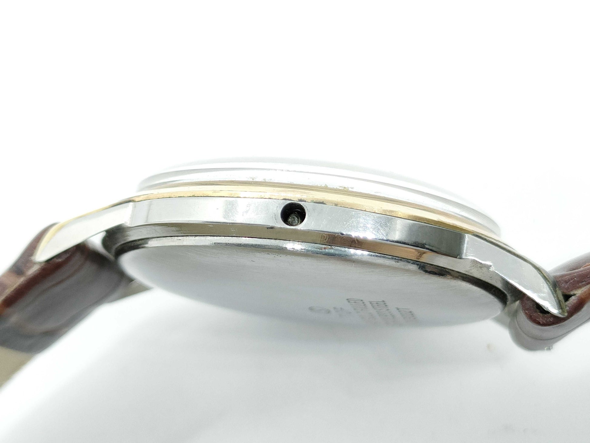 N13022T GP/SS/Leather/Hand-wound White Dial Malfunctioning Current Condition Boys' Watch