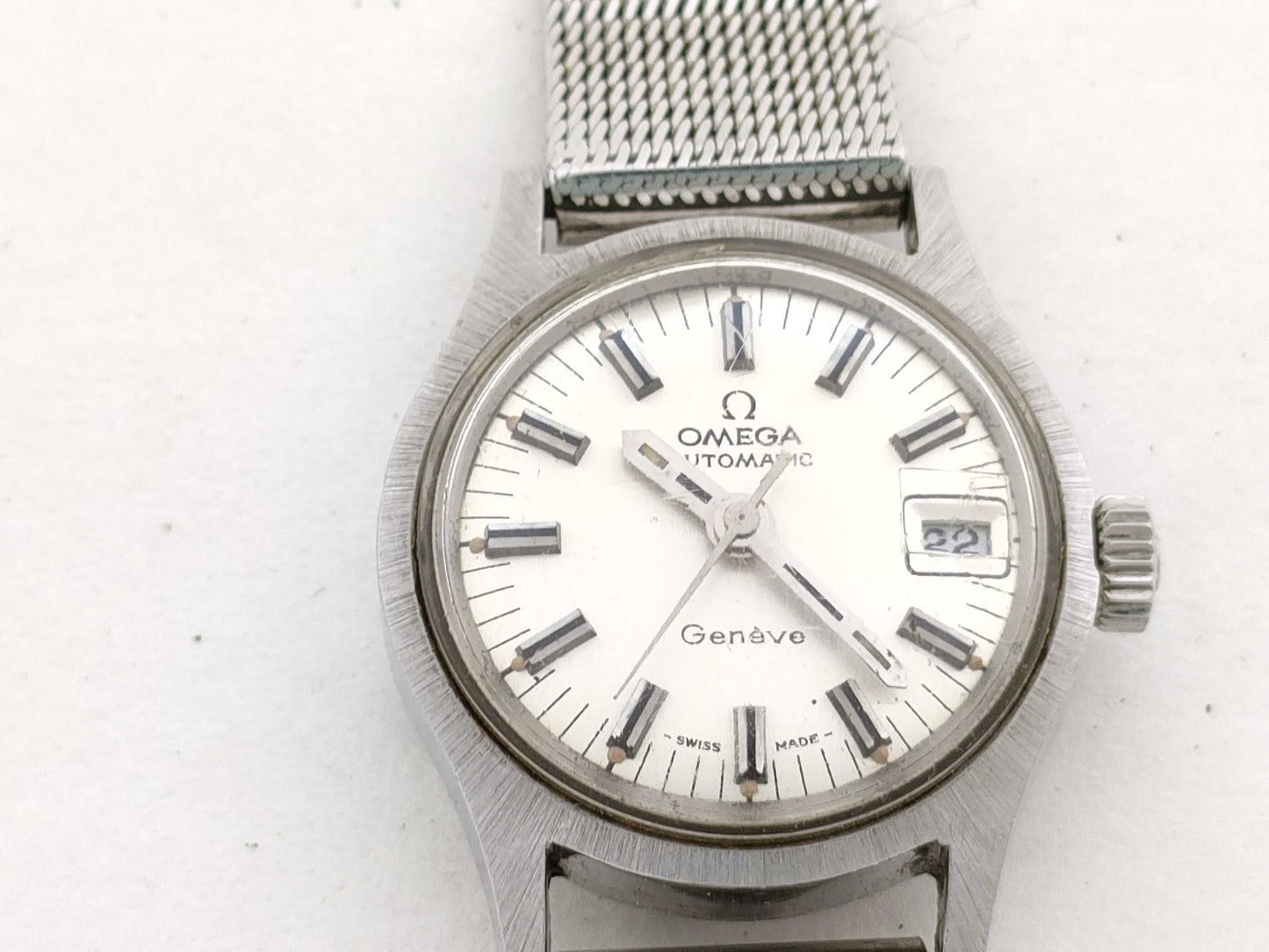 OMEGA Geneva SS/AT Silver Dial Women's Watch
