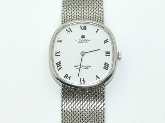 UNIVERSAL GENEVE White Shadow 866104 3306638 SS/AT White Dial Unworked Men's Watch