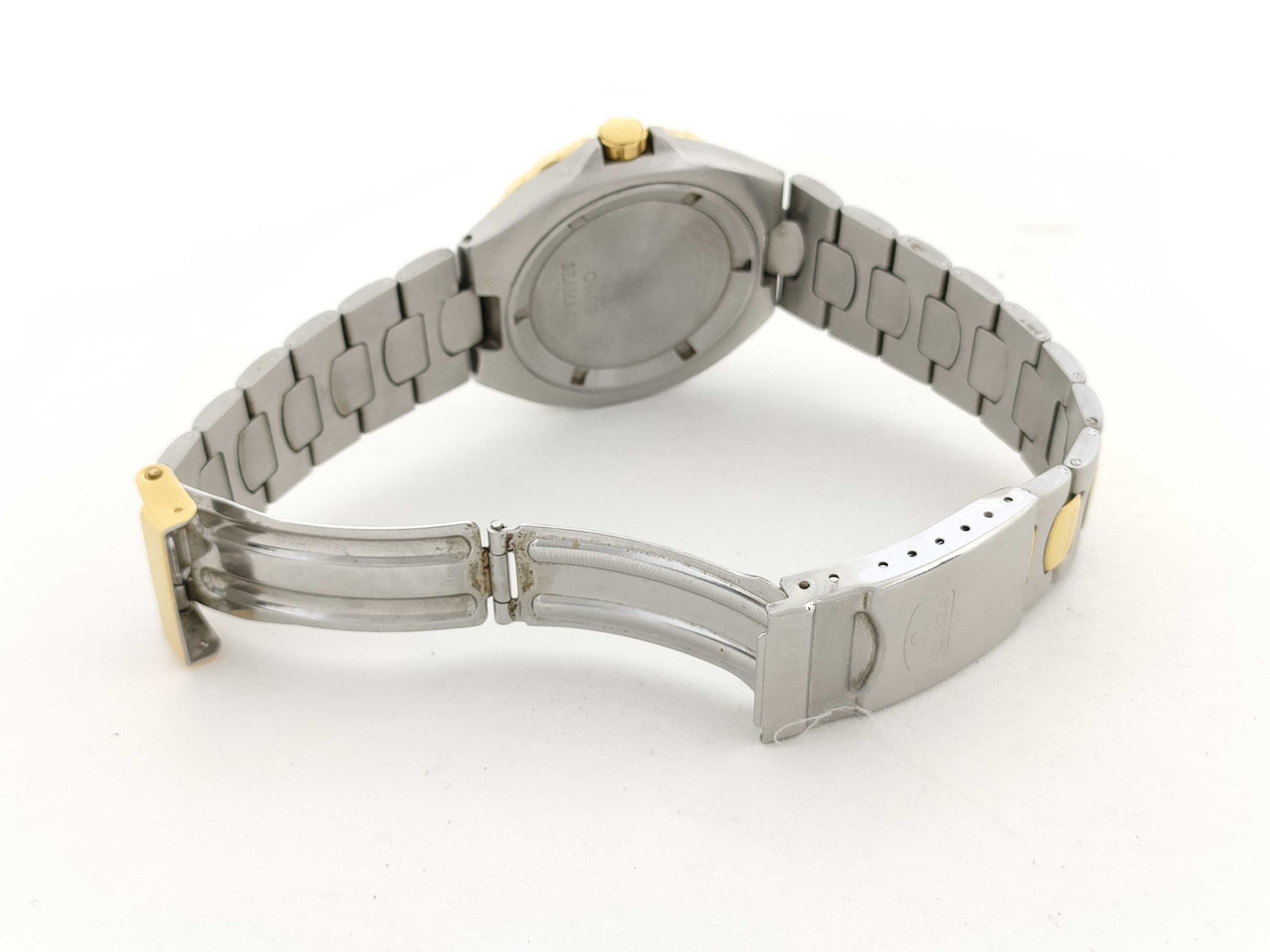 OMEGA Seamaster Seamaster SS/GP/QZ Black Dial Non-Working/No Operational Guarantee Men's Watch