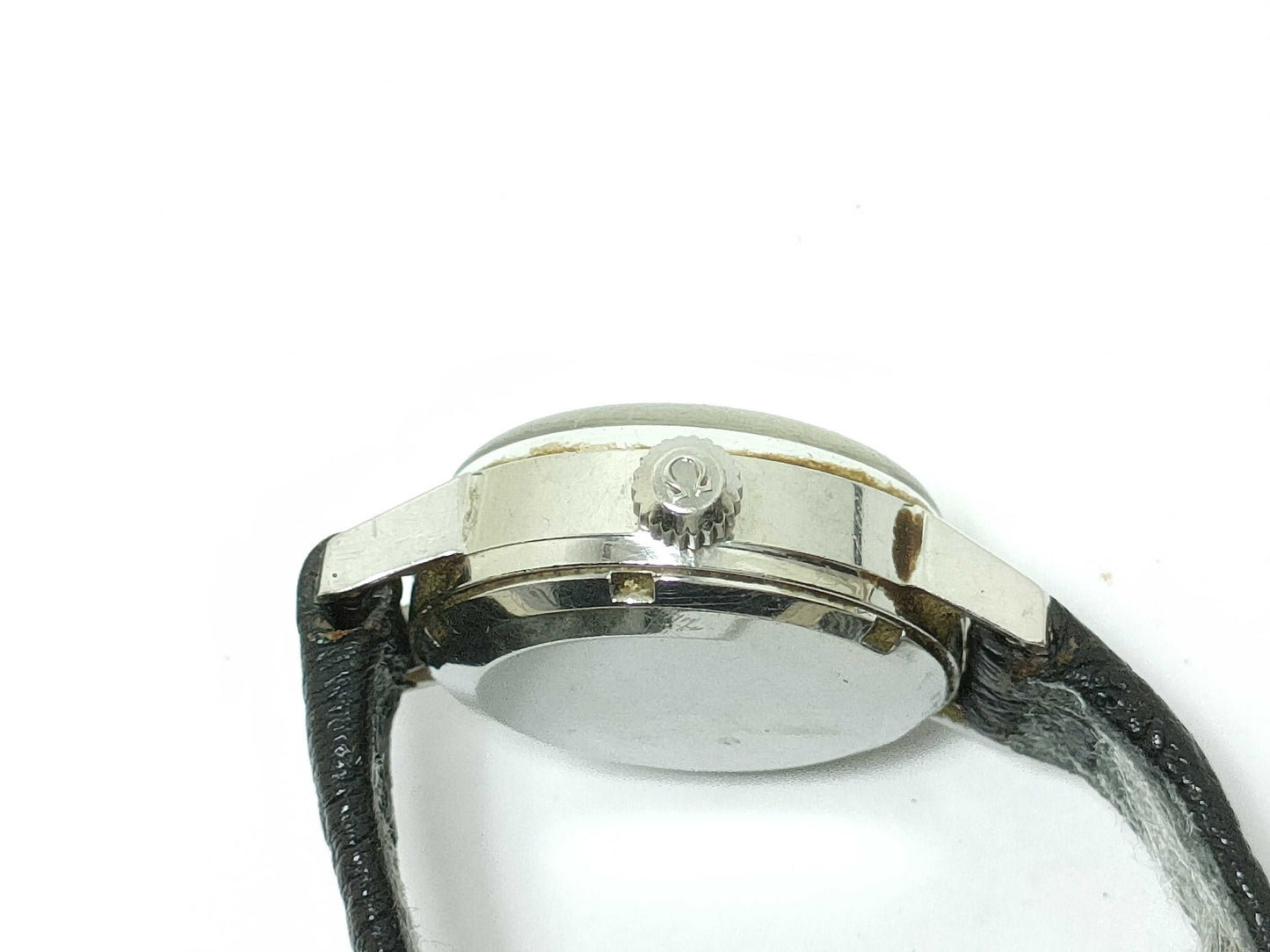 OMEGA Geneva Stainless Steel/Leather/AT Silver Dial Women's Watch