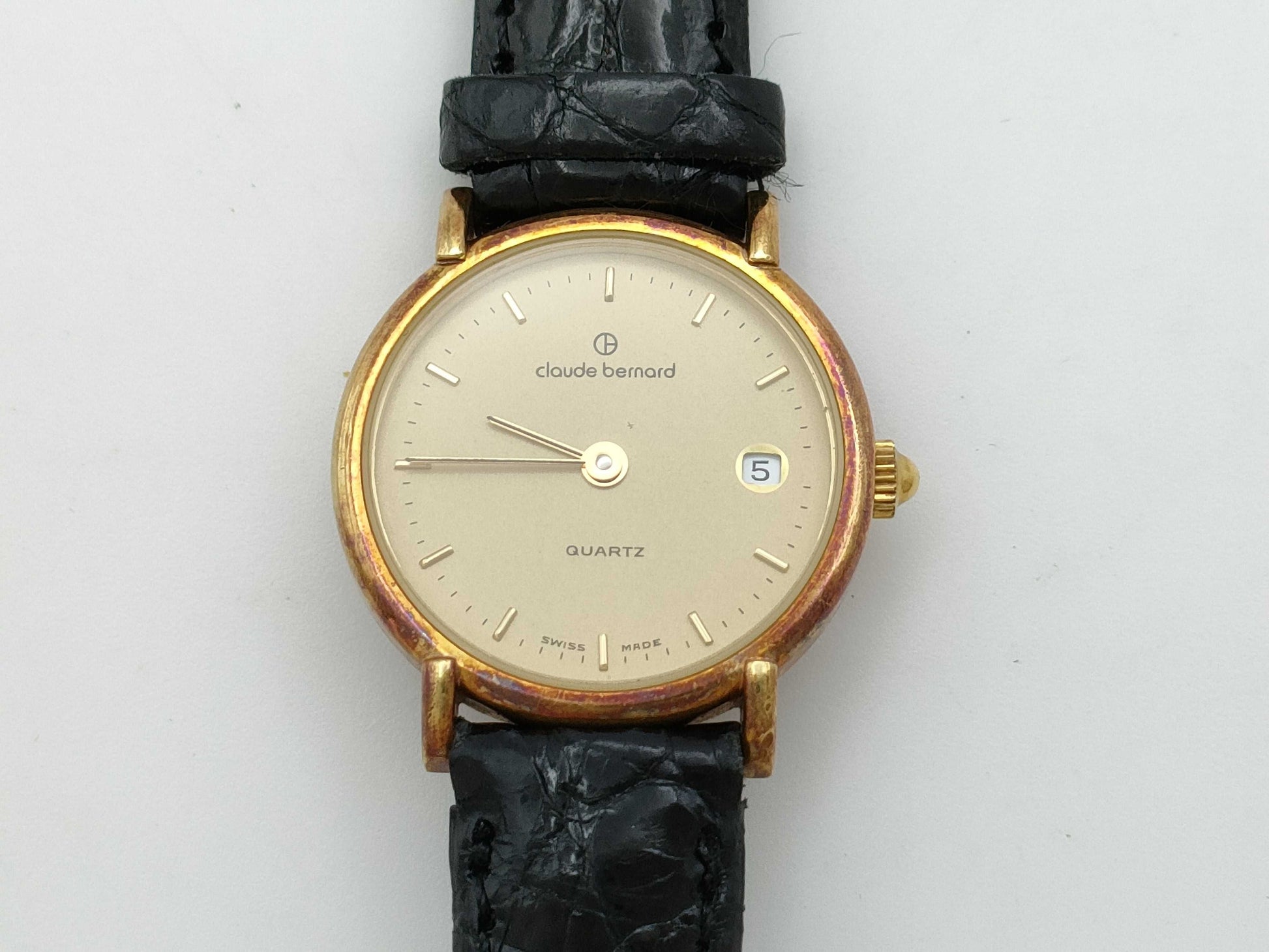 Claude Bernard 51017 Quartz K18 Gold Dial Immovable/No Operation Guaranteed Women's Watch