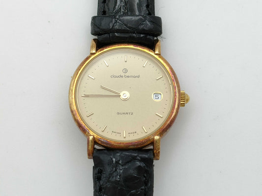 Claude Bernard 51017 Quartz K18 Gold Dial Immovable/No Operation Guaranteed Women's Watch