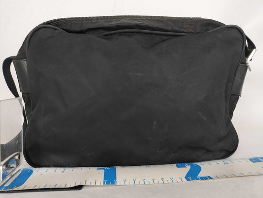 PRADA Nylon Prada Tesuto Shoulder Bag Black Shoulder Bag