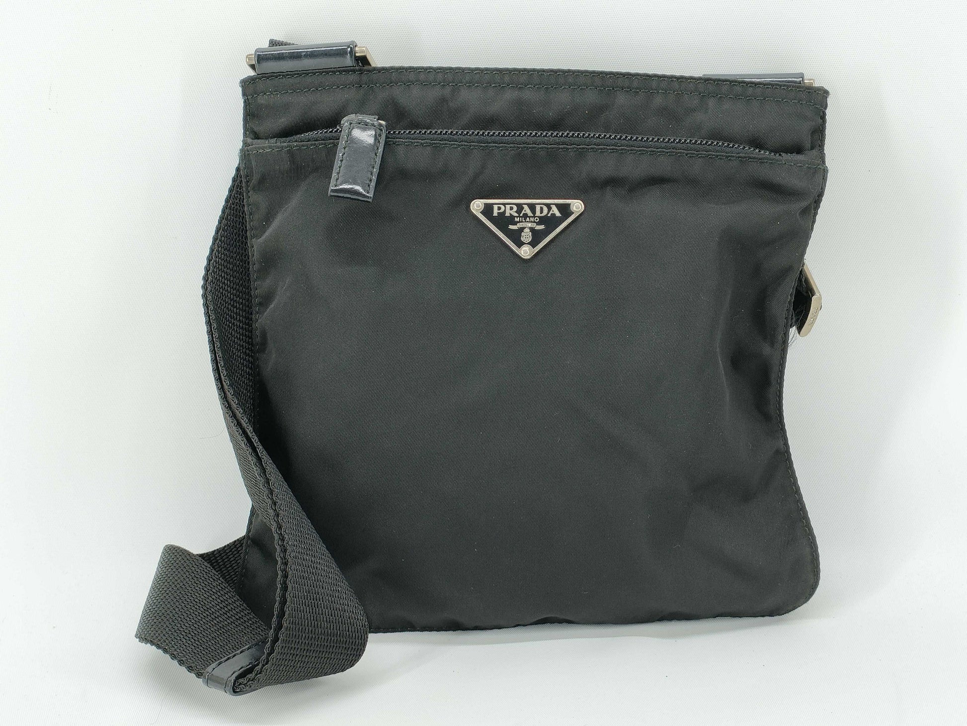 PRADA Nylon Prada Tesuto Shoulder Bag Black Shoulder Bag