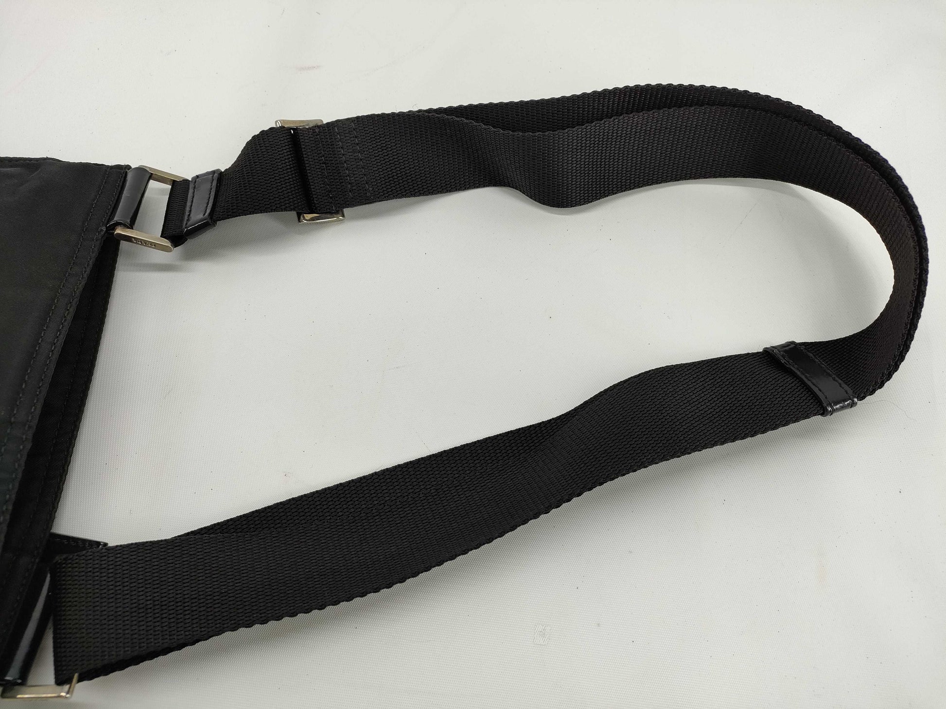 PRADA Nylon Prada Tesuto Shoulder Bag Black Shoulder Bag