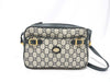 GUCCI GG Plus Gucci PVC Shoulder Bag White x Black Shoulder Bag