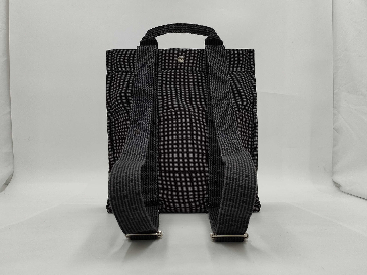 HERMES AdMM Canvas Rucksack Grey Rucksack