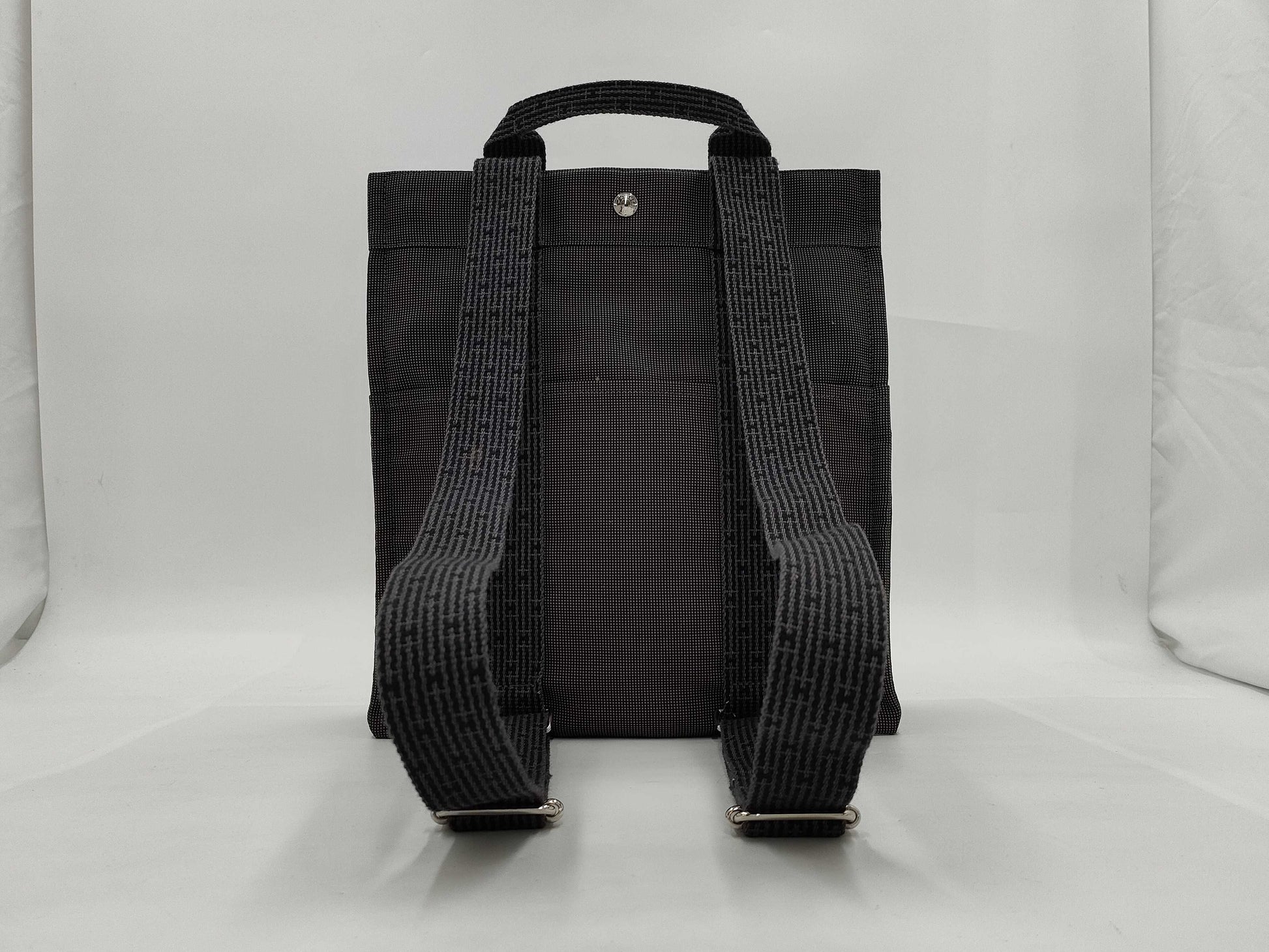 HERMES AdMM Canvas Rucksack Grey Rucksack