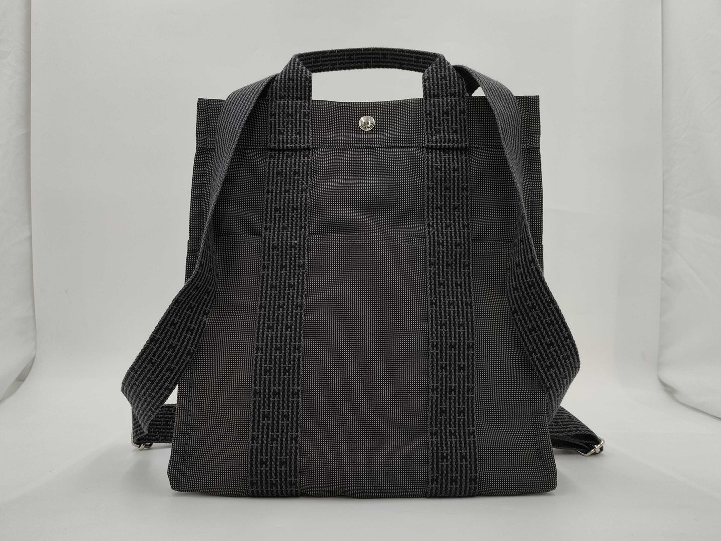 HERMES AdMM Canvas Rucksack Grey Rucksack