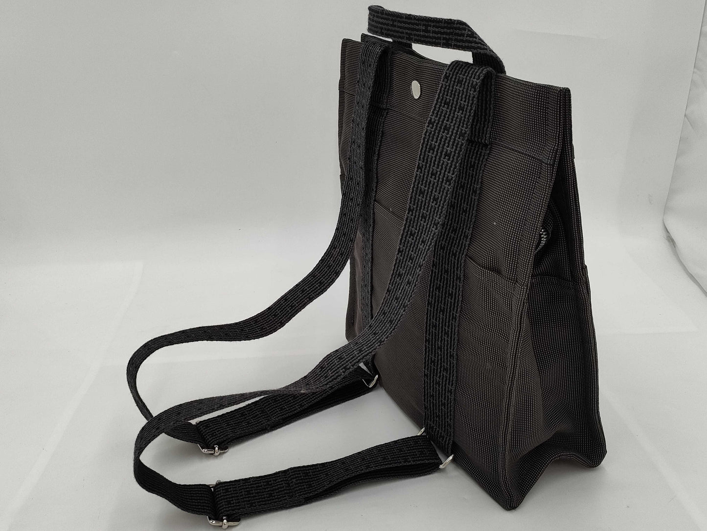HERMES AdMM Canvas Rucksack Grey Rucksack