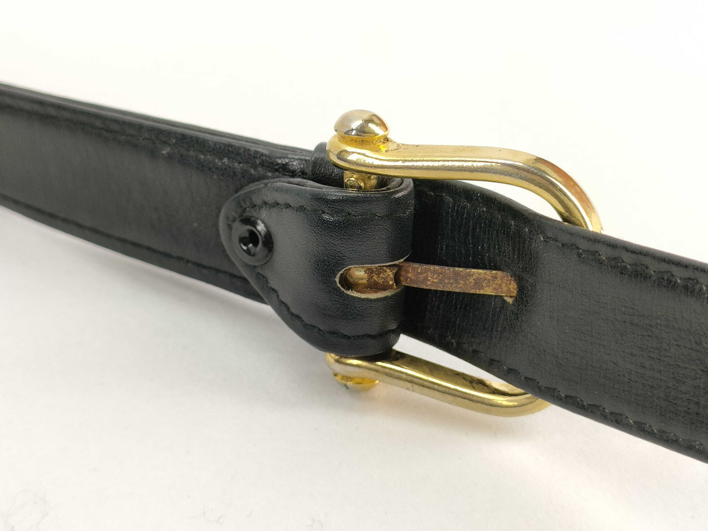 CELINE Celine Leather Shoulder Bag Black Shoulder Bag