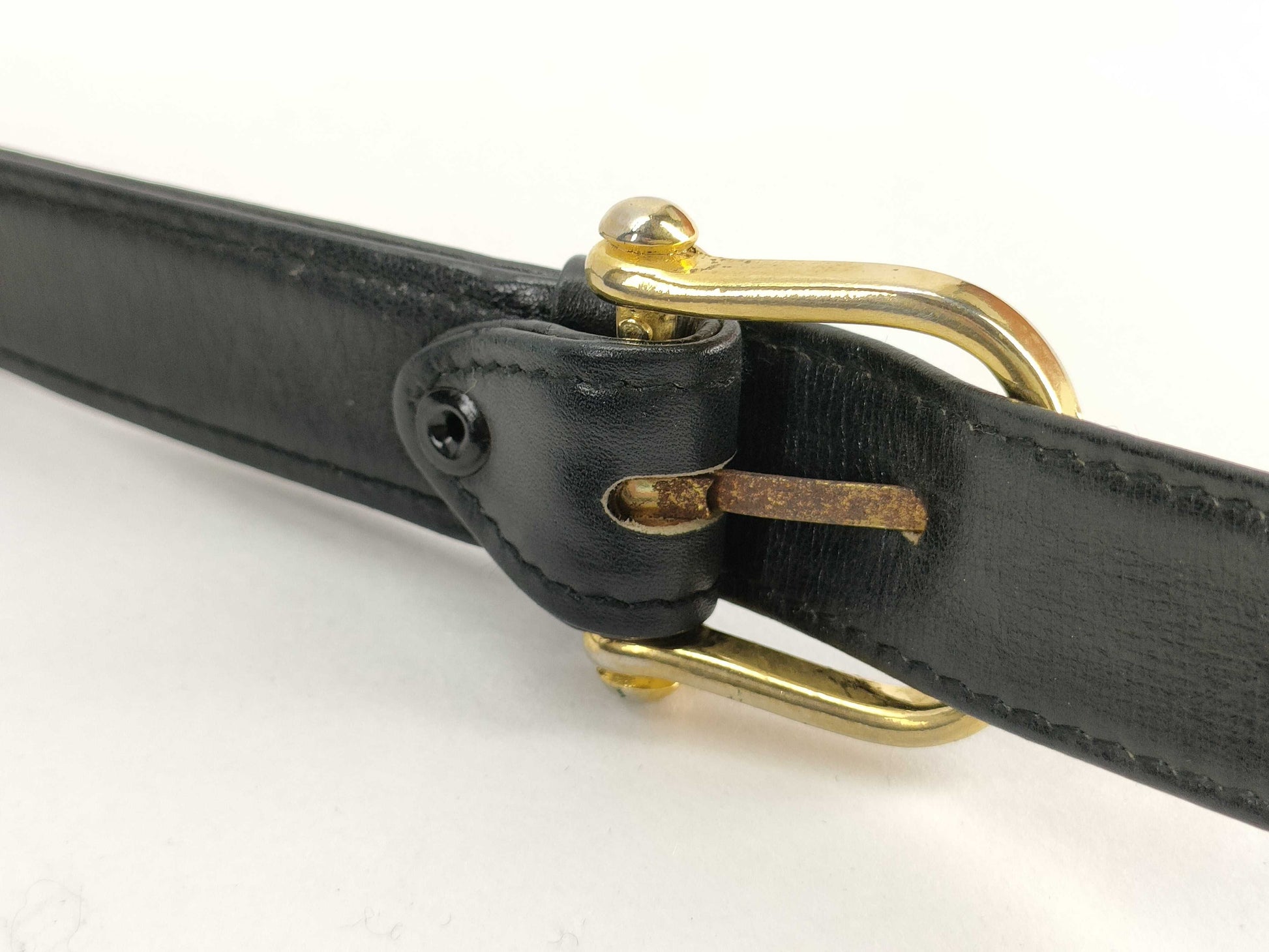 CELINE Celine Leather Shoulder Bag Black Shoulder Bag