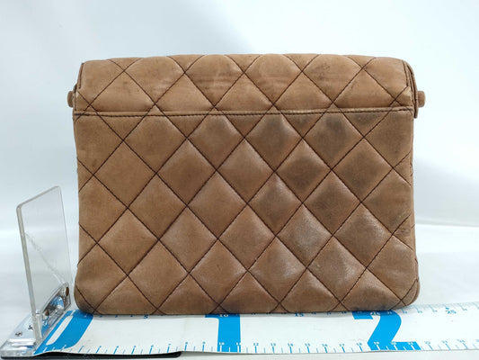 CHANEL Matelasse Lambskin Shoulder Bag 4411737 Brown Shoulder Bag