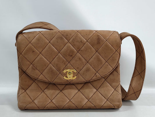 CHANEL Matelasse Lambskin Shoulder Bag 4411737 Brown Shoulder Bag