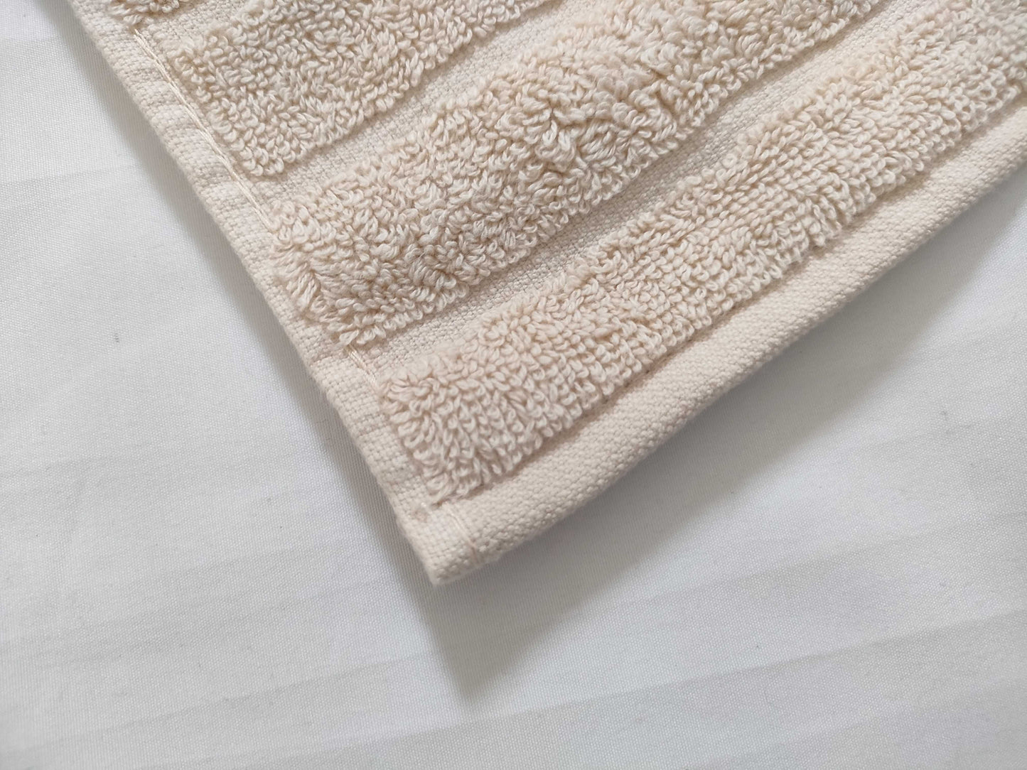 HERMES Cotton Face Towel Ivory Other Accessories