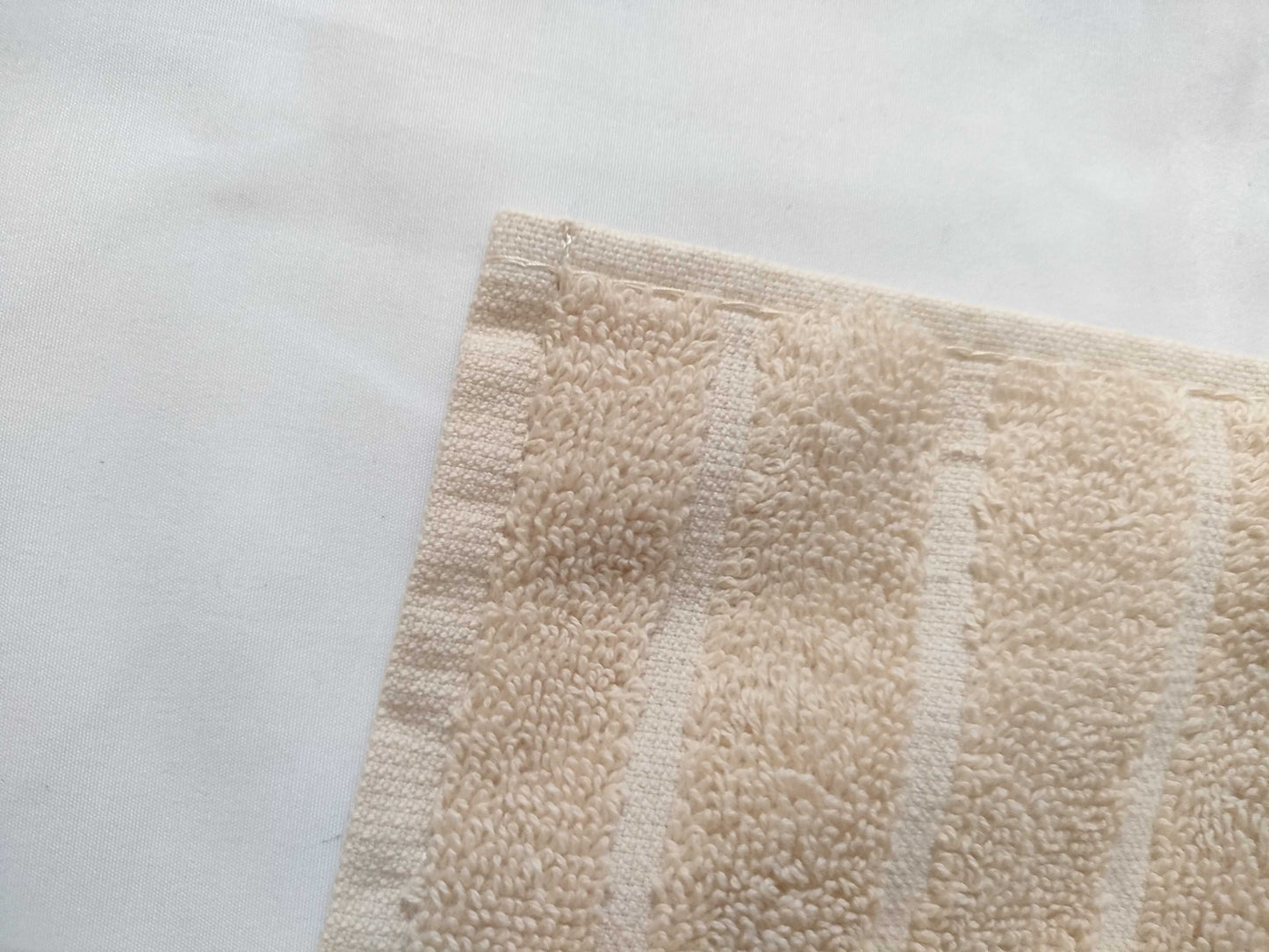 HERMES Cotton Face Towel Ivory Other Accessories