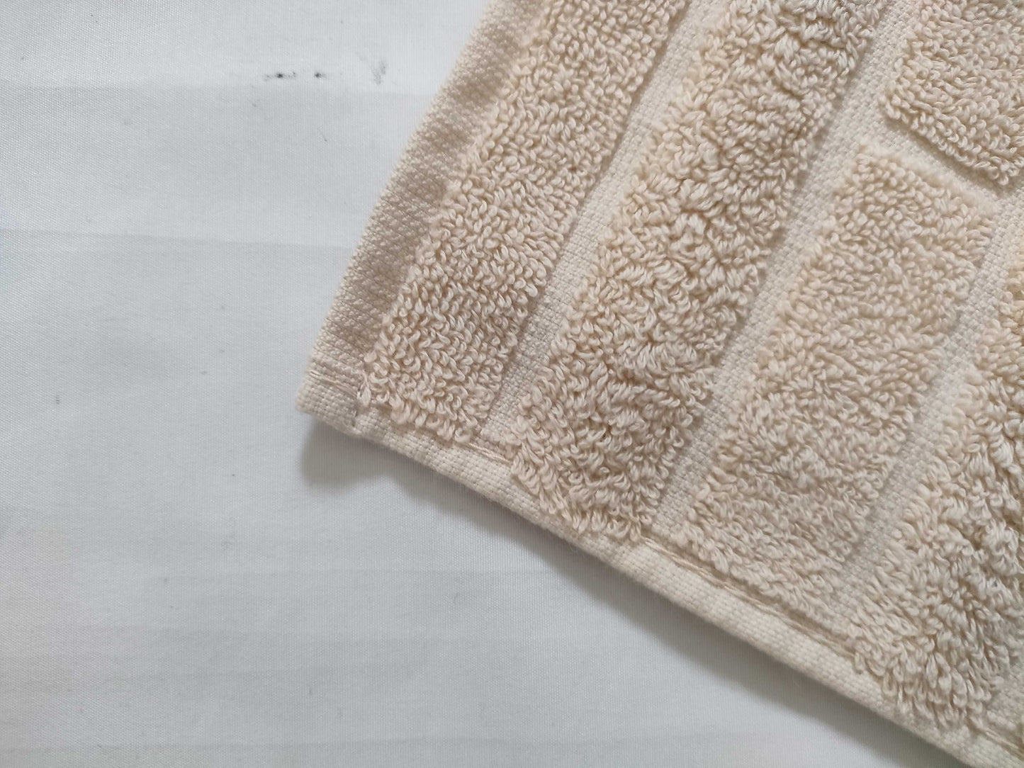 HERMES Cotton Face Towel Ivory Other Accessories