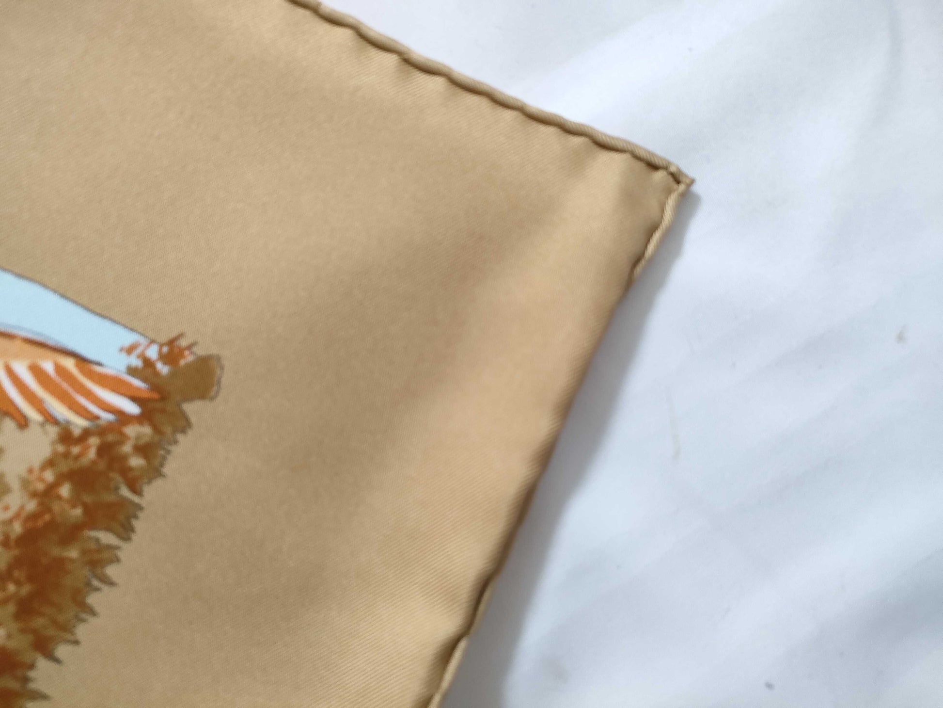 HERMES Carre Hermes Carre 90 Nuba Mountain Silk Scarf Brown Other Accessories