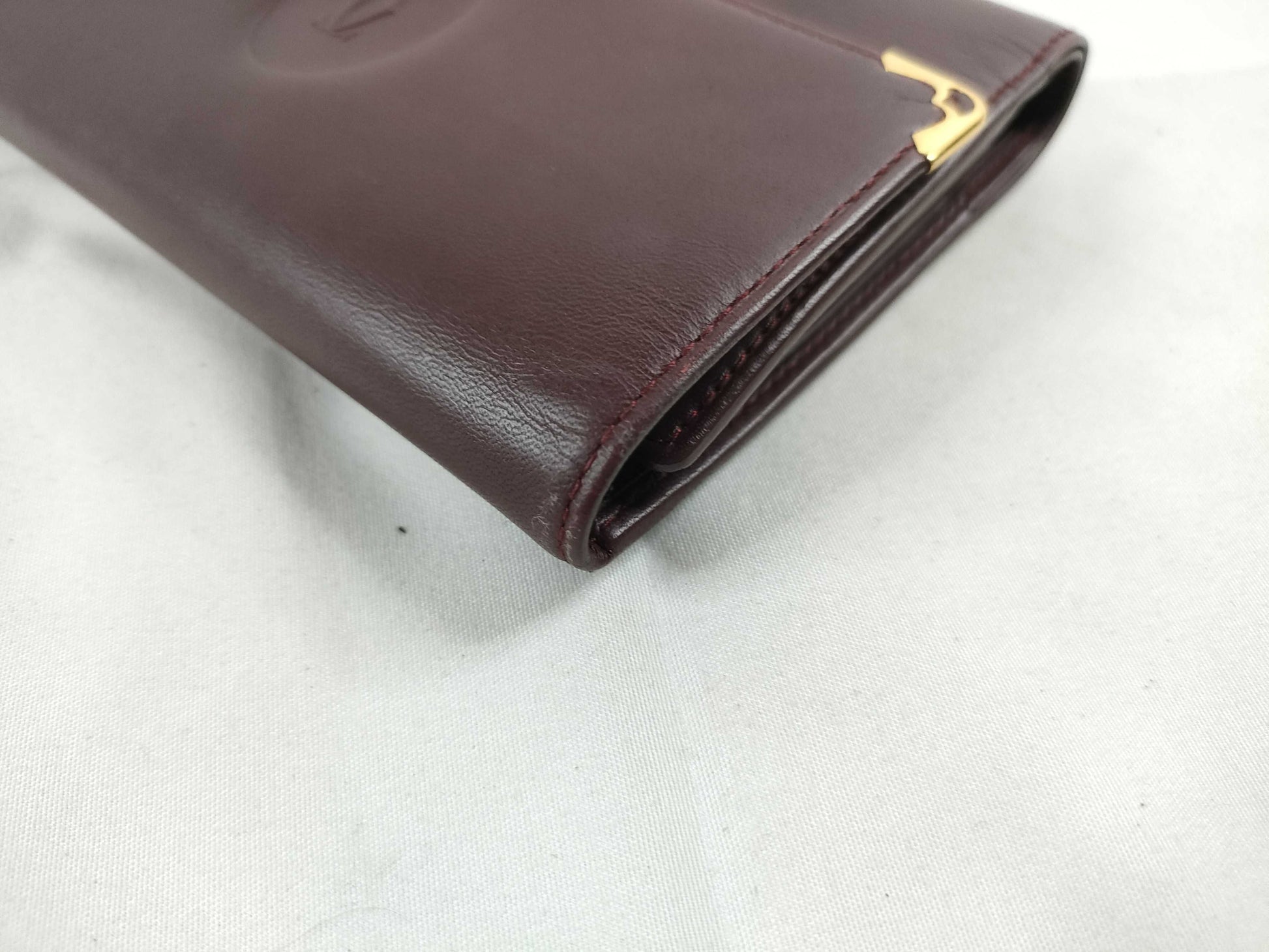 Cartier Mast Cartier Mastline Leather Tri-Fold Wallet Bordeaux Wallet