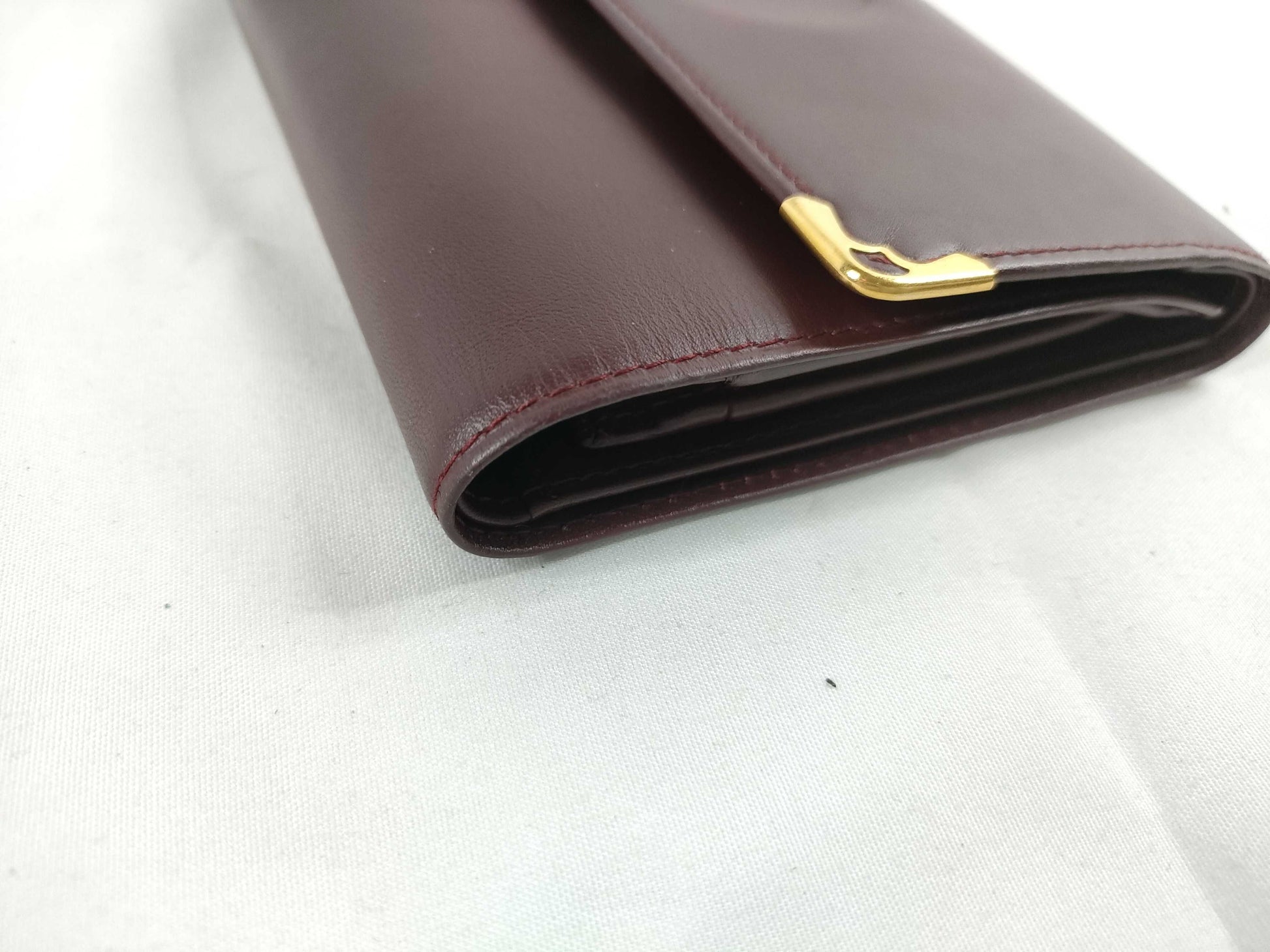 Cartier Mast Cartier Mastline Leather Tri-Fold Wallet Bordeaux Wallet