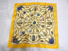 HERMES Carre Hermes Carre 90 Perfume Bottle Silk Scarf Yellow Scarf