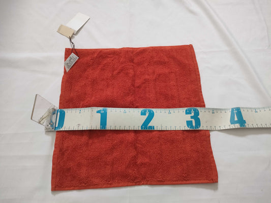 HERMES Cotton Face Towel Orange Other Accessories