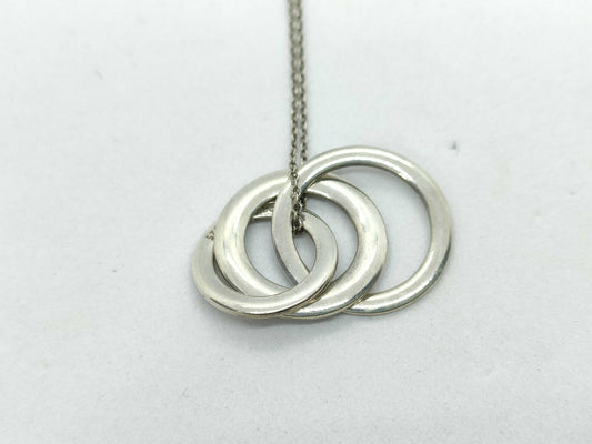 Tiffany&Co. Tiffany Triple Circle Necklace SV925 Silver Necklace