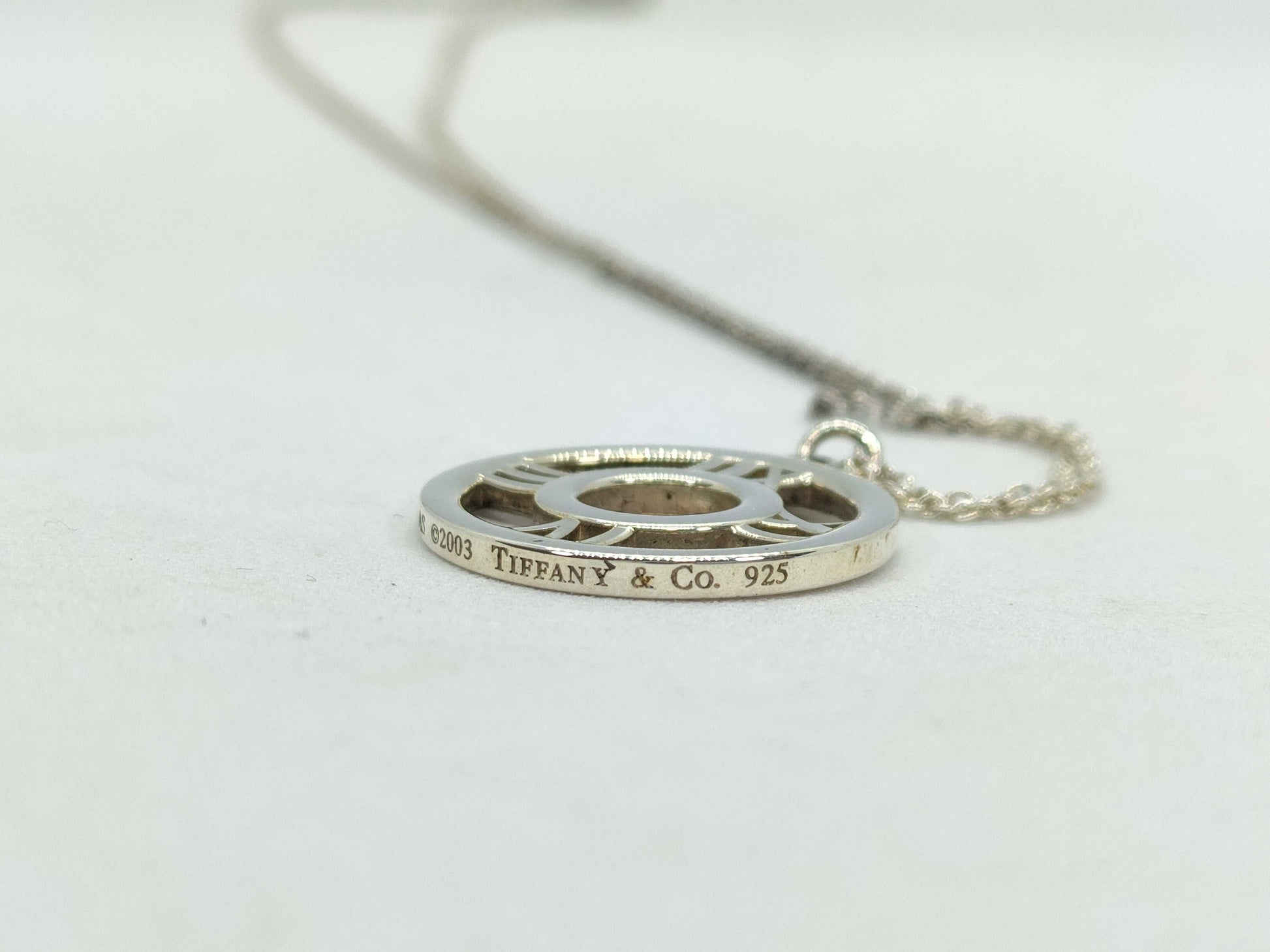 Tiffany&Co. Atlas Tiffany Atlas Open Medallion Necklace SV925 Necklace