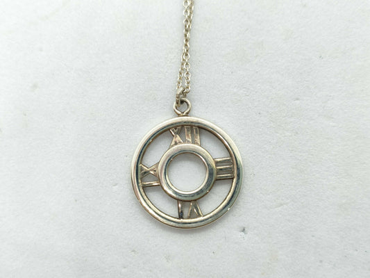 Tiffany&Co. Atlas Tiffany Atlas Open Medallion Necklace SV925 Necklace