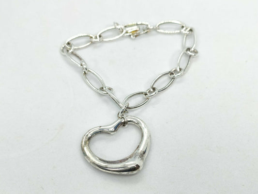 Tiffany&Co. Open Heart Tiffany Open Heart Bracelet SV925 Bracelet Bangle