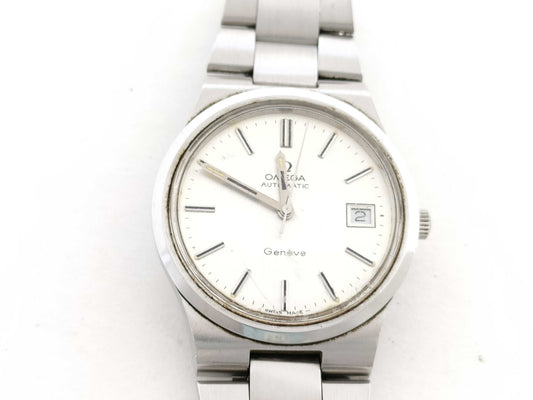 OMEGA Geneva SS/AT Silver Dial Men's Watch