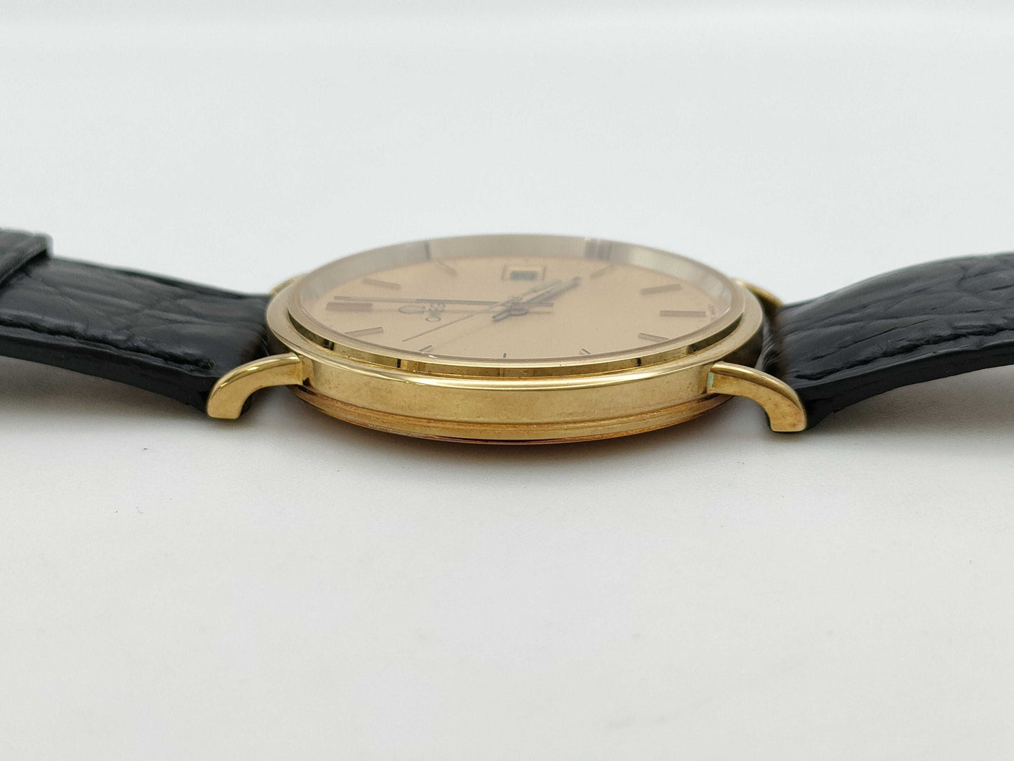 OMEGA 57146548 Quartz K18 Gold Dial Immovable/No Guaranteed Operation Boy's Watch