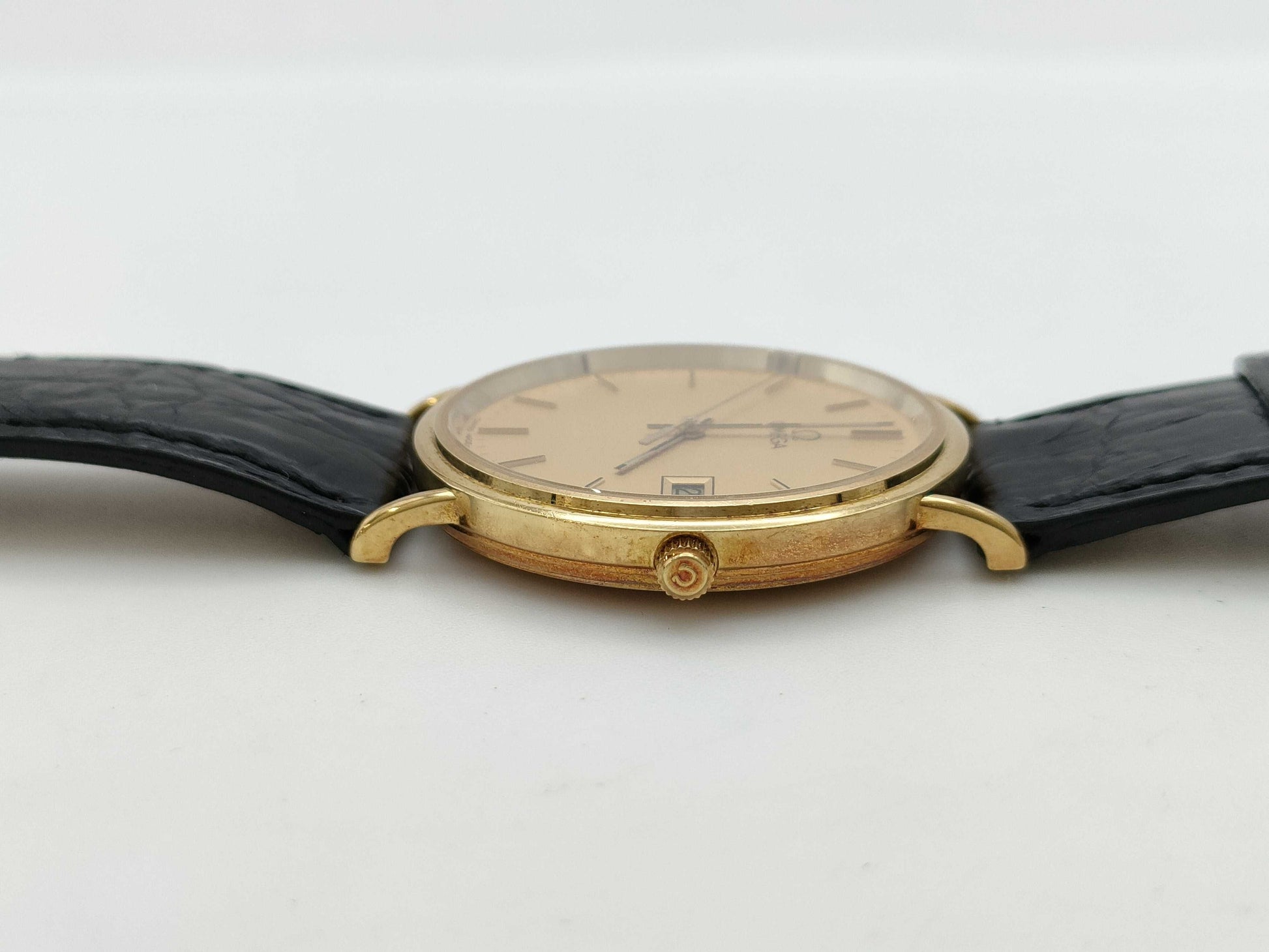 OMEGA 57146548 Quartz K18 Gold Dial Immovable/No Guaranteed Operation Boy's Watch